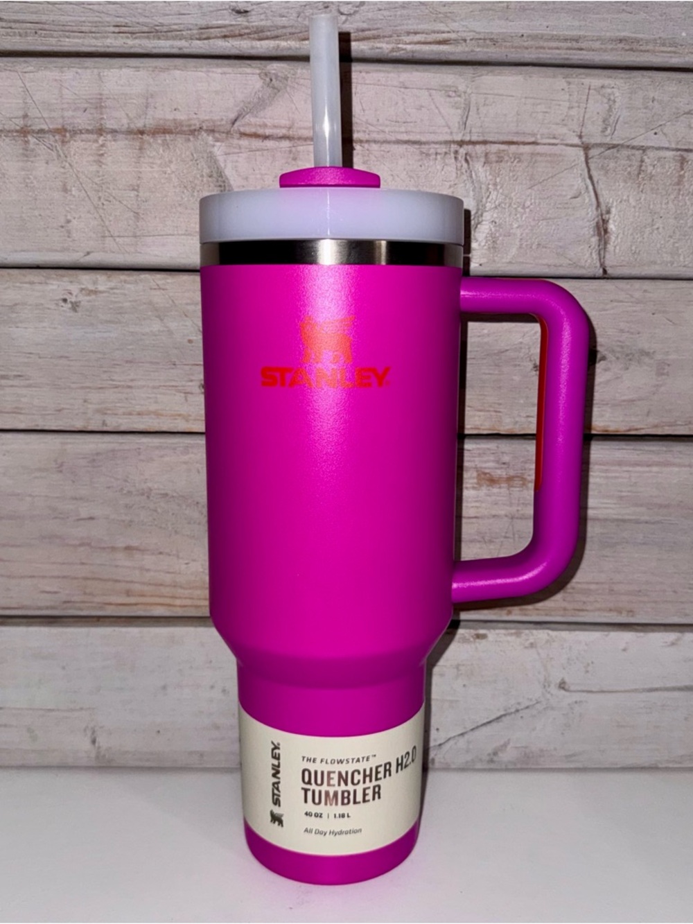 Stanley 40oz Quencher Tumbler VIVID VIOLET Summer 2024 Heat Wave Collection NWT